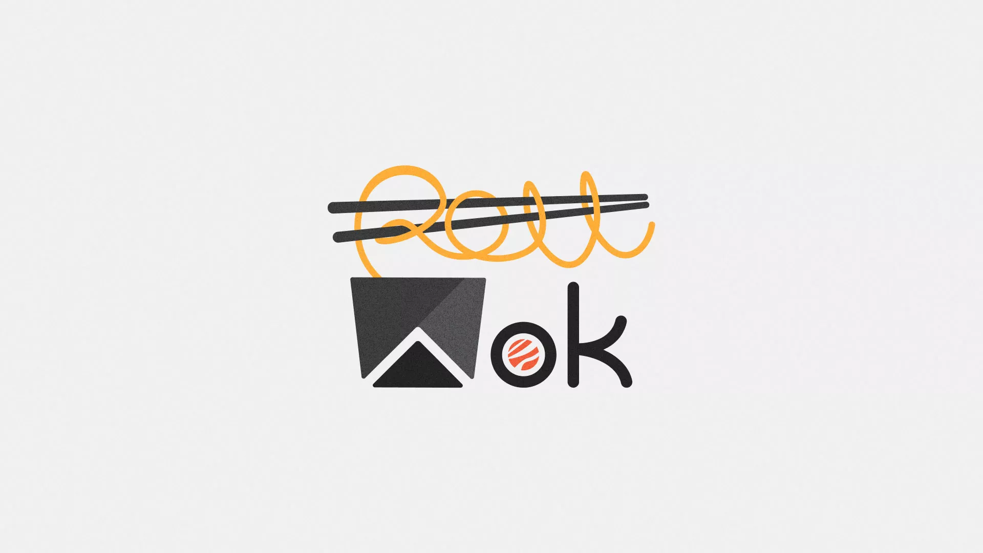 Разработка логотипа суши-бара «Roll Wok Club» в Благодарном